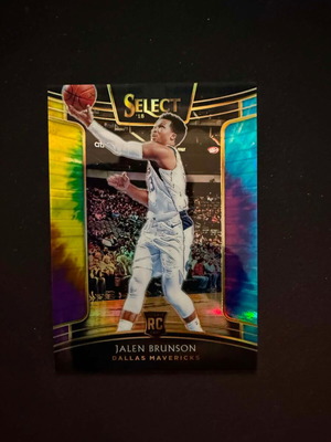 2018-19 Panini Select Jalen Brunson RC Tie Dye card new