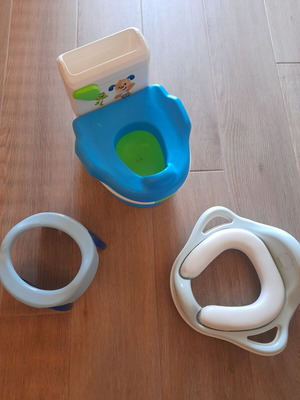 Fisher Price musical yoyo, Kikka boo toilet seat, Potette plus portable yoyo set