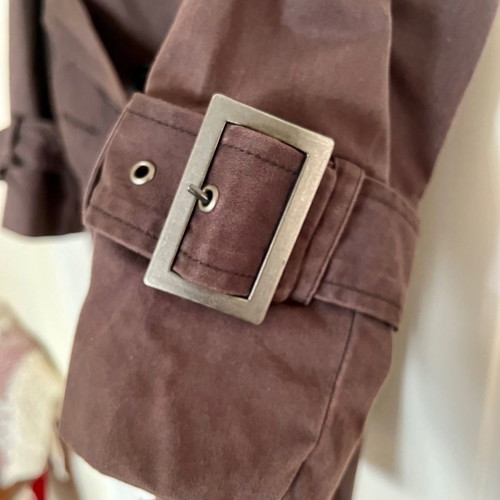 Lussile trench coat used, 100% cotton, brown, size S