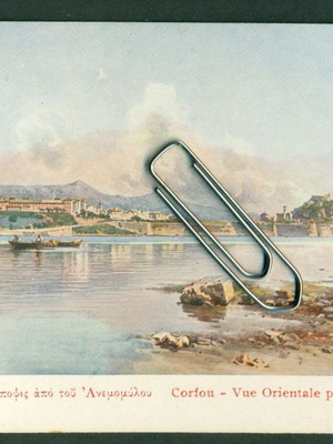 Old Corfu Eastern View postcards used, 1920s