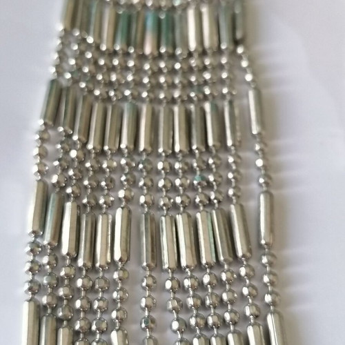 Long earrings new with hoop, rhinestones and dangling chains silver