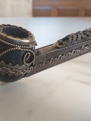 Arabian pipe used made of marcasite