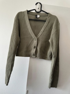 Seige Cropped jacket used, green, size S
