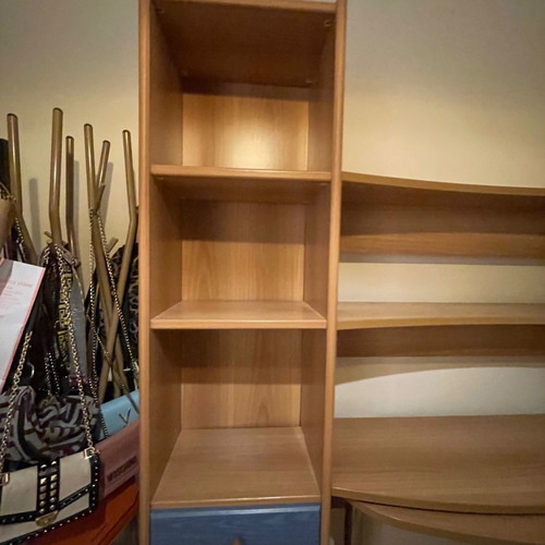 Neoset bookshelf used with desk and shelves