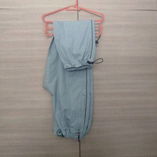 Pants with elastic waist and cuffs like new, turquoise, XXL