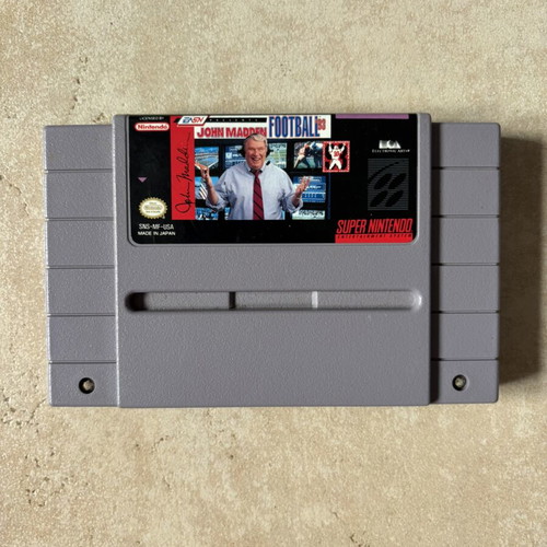 John Madden Football Super Nintendo SNES game