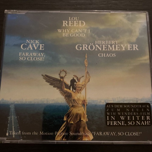 Lou Reed Nick Cave Herbert Grönemeyer CD single like new, Faraway So Close! soundtrack