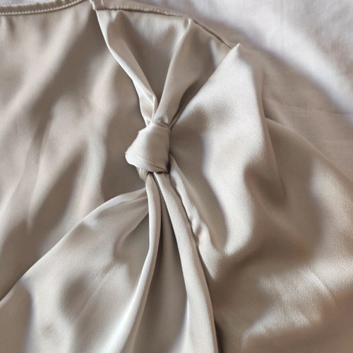 Satin blouse Shein like new, beige champagne color, size M
