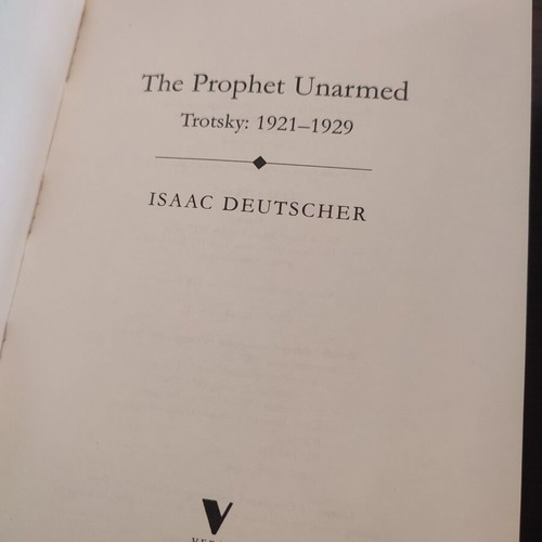 The Prophet Trotsky 3-volume biography by Isaac Deutscher, like new