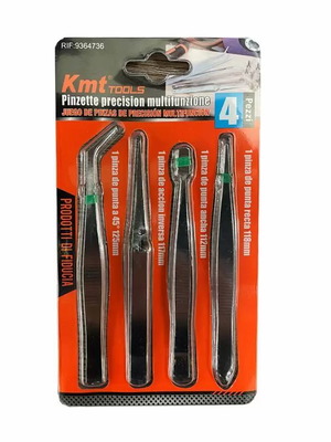 Set of 4 different KMT736 tweezers new