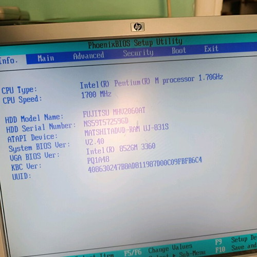 Toshiba laptop Satellite A110-339 used, in good condition