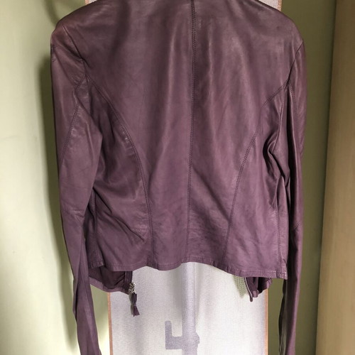 Guess thin leather jacket like new, women's size S, purple