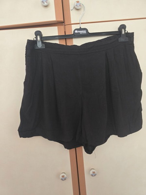 H&M Черни къси панталони като нови, размер XL