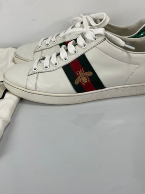 Gucci Ace leather sneakers used, size EU 40, white