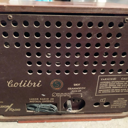 Vintage Luxor Radio Colibri used, 1950s from Sweden