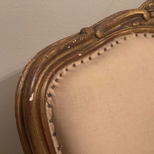 Set of 2 Louis XV armchairs used, over 100 years old