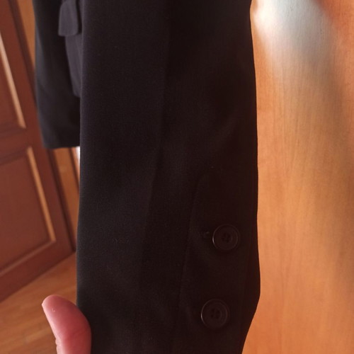 Women's outerwear used, black, size S with shoulder pads