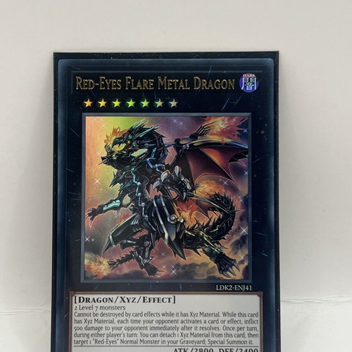 Yu-Gi-Oh! Red-Eyes Flare Metal Dragon LDK2-ENJ41 new card