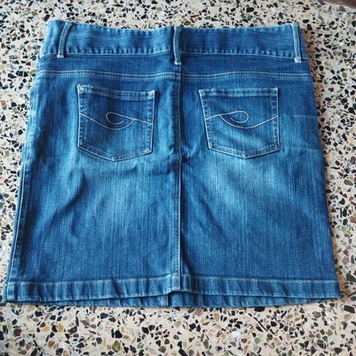 Denim skirt like new, blue, size XXL