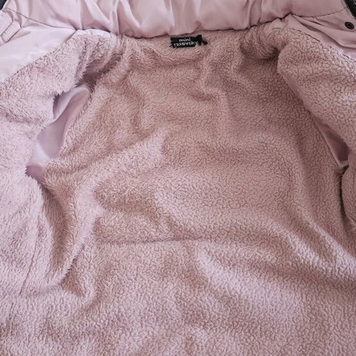 Mini Raxevski pink jacket used for girls age 10, size 140 cm
