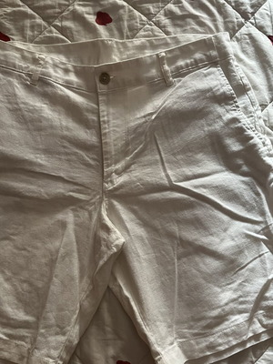 Zara men's white bermuda shorts