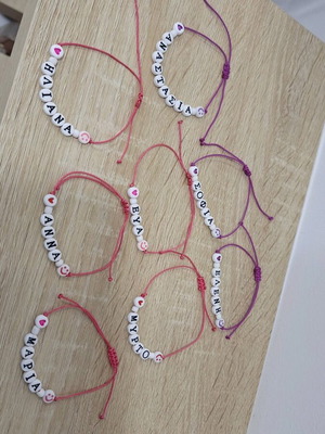 Παιδικά βραχιόλια macrame κατόπιν παραγγελίας, πολύχρωμα