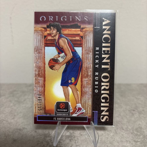 2025-26 Origins Euroleague Ricky Rubio Ancient Origins Maroon card /115 #25
