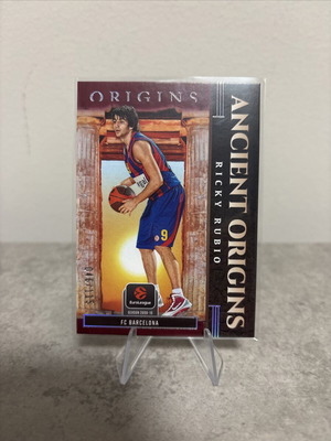 2025-26 Origins Euroleague Ricky Rubio Ancient Origins Maroon card /115 #25