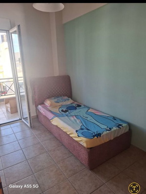 Children's fabric bed with pull-out second bed used