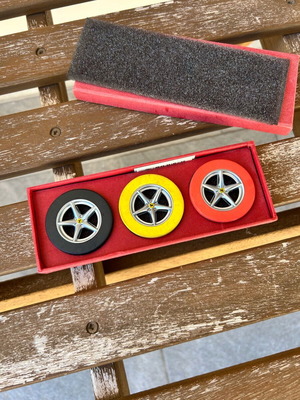 Ferrari licensed product erasers new, genuine unused