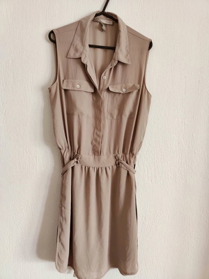 Summer beige dress small new, airy fabric