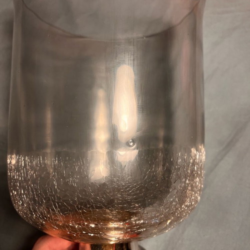 Decorative vase like new with cracked glass effect