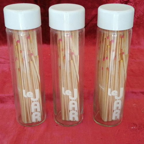 Glass Pasta Storage Jars Set of 3 New Large Size