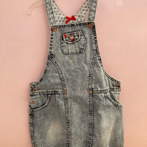 Orchestra denim overall skirt like new, 110 cm, blue