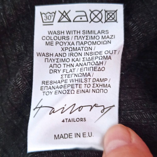 4tailors sleeveless dress medium gray anthracite like new