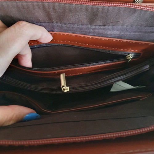 Handbag like new, brown