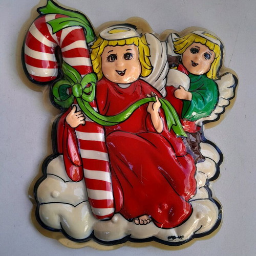 Christmas decoration 70s decade new, 3D wall or door ornament