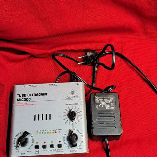 Behringer Tube Ultra MIC200 microphone preamplifier used