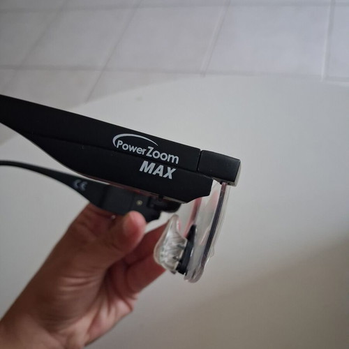PowerZoom Max magnifying glasses with LED like new, black