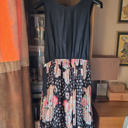 Manoush cotton dress size M like new, black multicolor