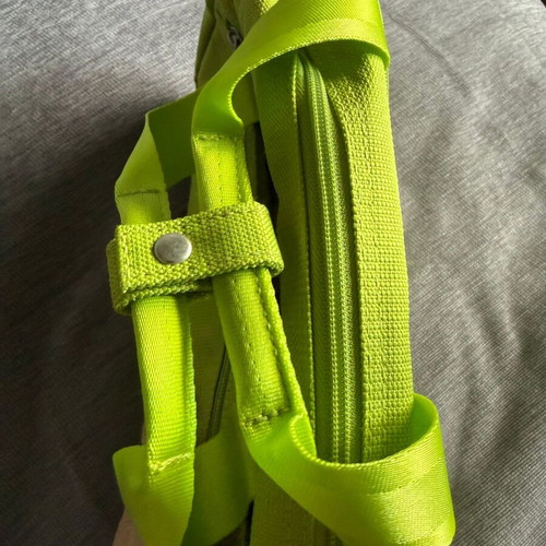 Benetton green travel vanity bag like new