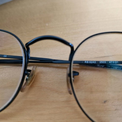 Rayban eyeglasses used, retro black frame