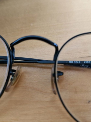 Rayban eyeglasses used, retro black frame
