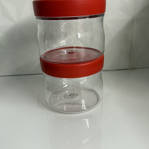 Tupperware Crystal Set 580ml Each New, Ideal for Sugar Coffee Jam