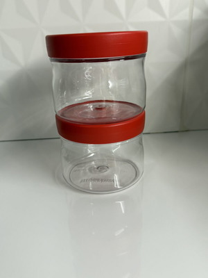 Tupperware Crystal Set 580ml Each New, Ideal for Sugar Coffee Jam