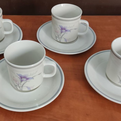Sango Manor Tea Set for 12, vintage, like new, stoneware floral design