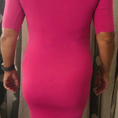 Guess dress medium pink like new with side slit