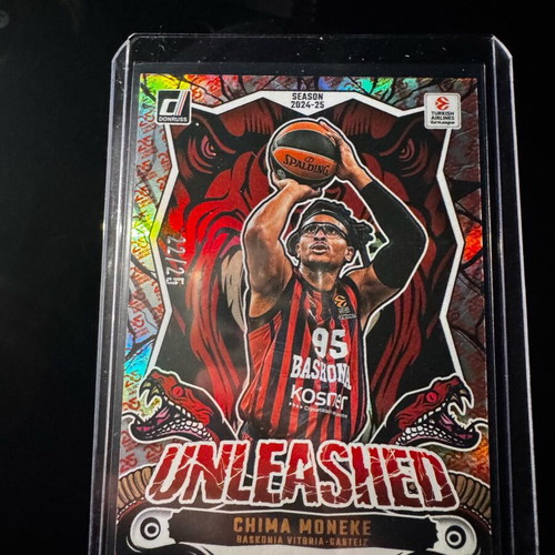 Chima Moneke Unleashed Anniversary Donruss Card Numbered 25 New