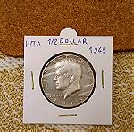  ΗΠΑ 1/2 dollar 1965