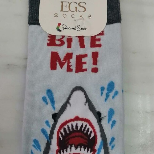 Egs Socks Bite Me onesize 40-46 new, cotton blend